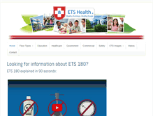 Tablet Screenshot of etshealth.com